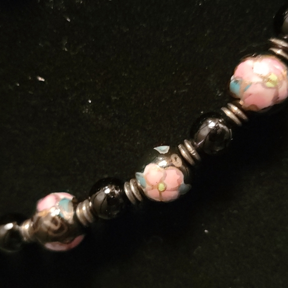 Hand Painted Japanese Jewelry Set - Picture 3 of 3